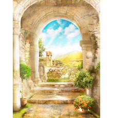 Фотообои Арка с выходом на старинные архитектурные сооружения