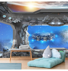 Фотообои Окно космического корабля