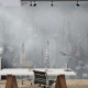 Фотообои Цветы полевые в дымке