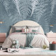 Фотообои Белые листья папоротника