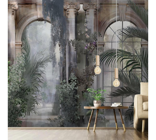 Фотообои Античный сад с аркой 13-811-S-Песок