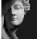 Фотообои Голова статуи на черном