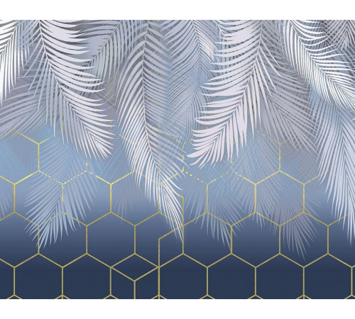 Фотообои Листья и соты