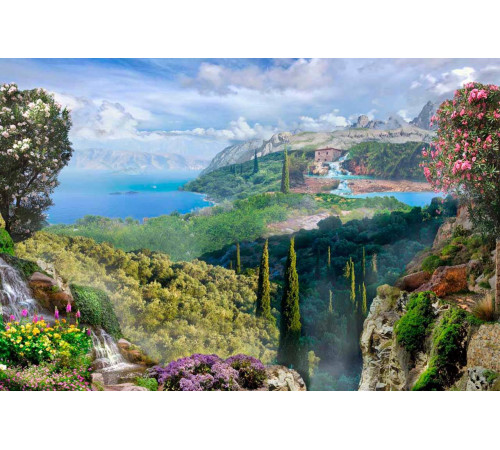 Фотообои Горный пейзаж с морем