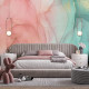 Фотообои Розово-зеленый флюид