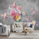 Фотообои Попугаи в цветах