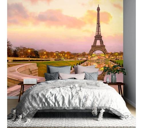 Фотообои Башня Париж во время заката